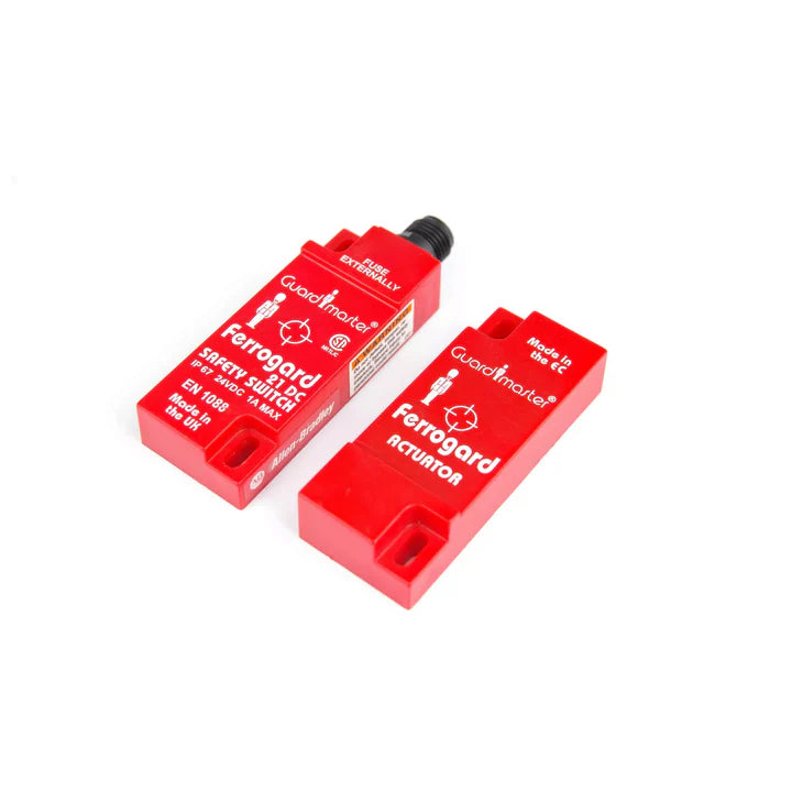 Allen-Bradley 440N-G02099 Trojan 5 safety switch, 2 N/C + 1 N/O, IP67, 24V DC, tamper-resistant interlock