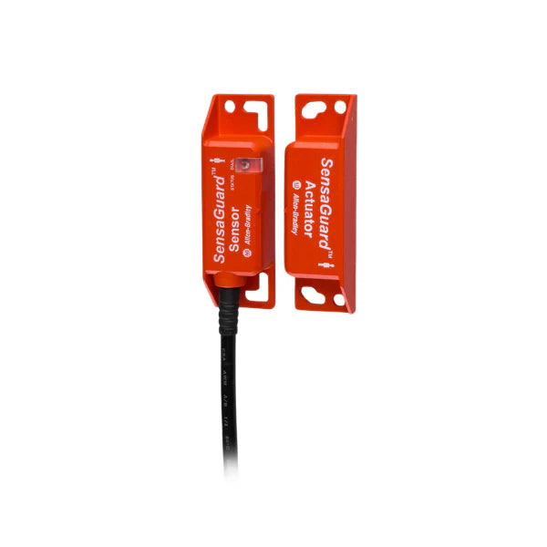 safety interlock switch, power-to-release, 2 N.C. + 1 N.O., IP67, M20 entries.