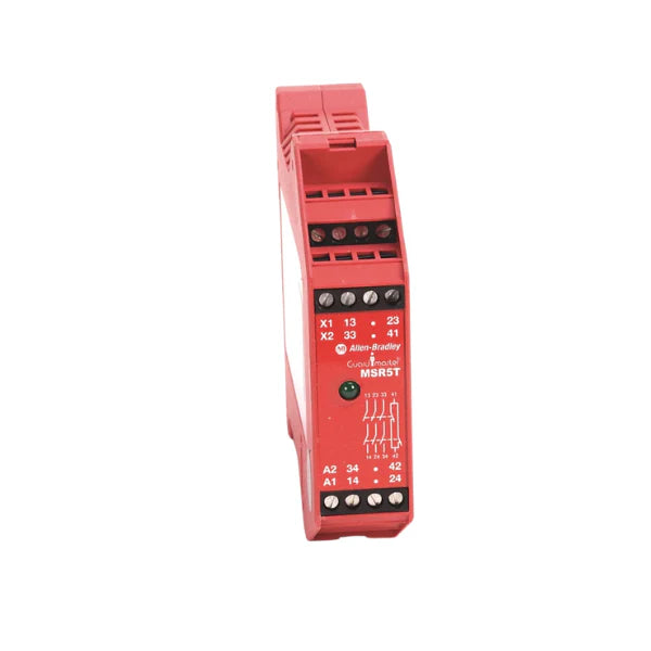 Allen-Bradley 440R-B23020 MSR126T safety relay, 24V DC, 3 N.O. + 1 N.C., removable terminals