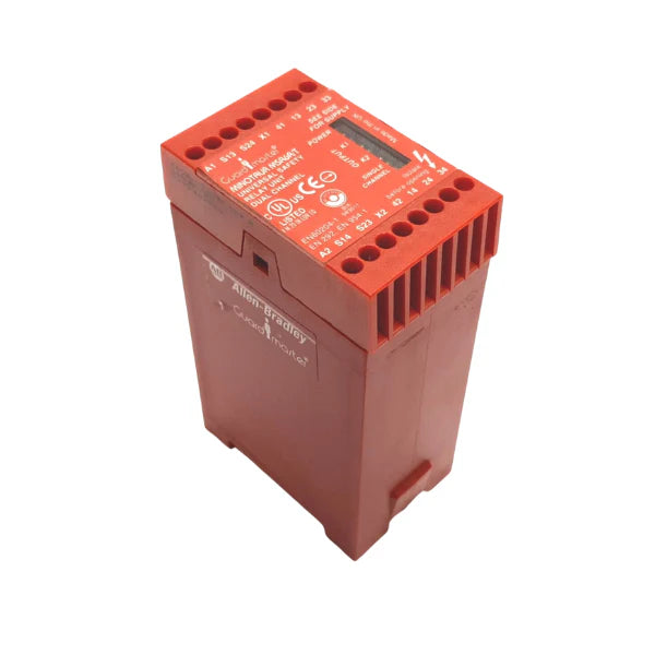 Allen-Bradley 440R-C23017 GSR DI safety relay, 24V DC, dual-channel, 3 N.O. safety + 1 N.C. auxiliary