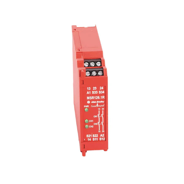 TLS-GD2 safety switch, 24V DC solenoid lock, RFID actuator, IP67-rated, Guardmaster series.