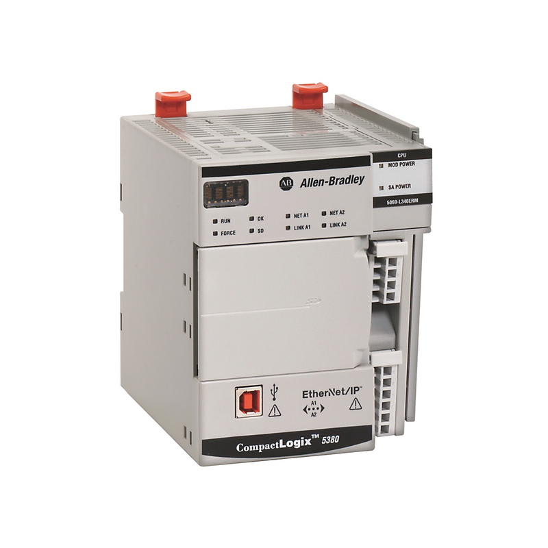 Allen-Bradley 5069-L330ERMK CompactLogix 5380 controller, 3MB memory, dual EtherNet/IP, motion-ready