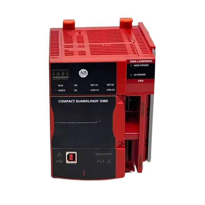 Allen-Bradley 5069-L350ERMS2 CompactLogix 5380 safety controller, 2MB, redundancy, dual Ethernet