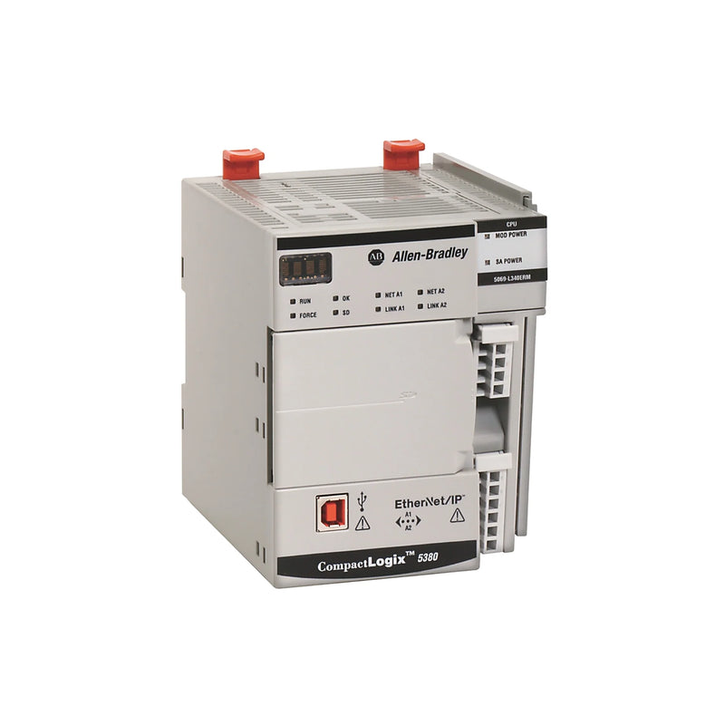 Allen-Bradley 5069-L340ERM CompactLogix 5380 controller, 3 MB, dual EtherNet/IP, motion, SIL2