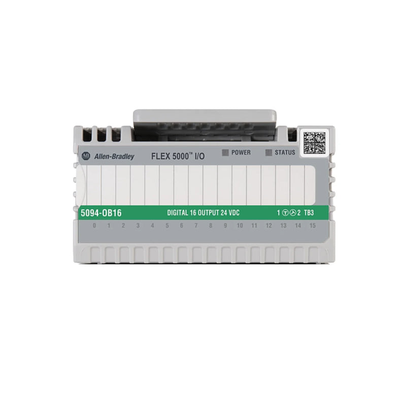 Allen-Bradley 5094-OB16 output module, 16-point, 24V DC sourcing, Compact 5000 I/O, Studio 5000 compatible