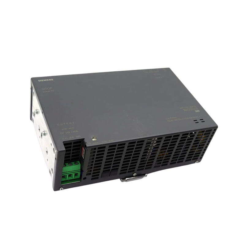 Siemens 6EP1437-2BA10 SITOP PSU8200, 24V DC 40A power supply, 960W, DIN rail, industrial-grade, for control panels and automation equipment.