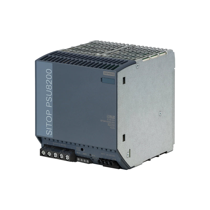 Siemens 6EP3447-8SB00-0AY0 SITOP PSU8600 base unit, 24V DC 40 A, 3-phase input, PROFINET, modular industrial power supply.