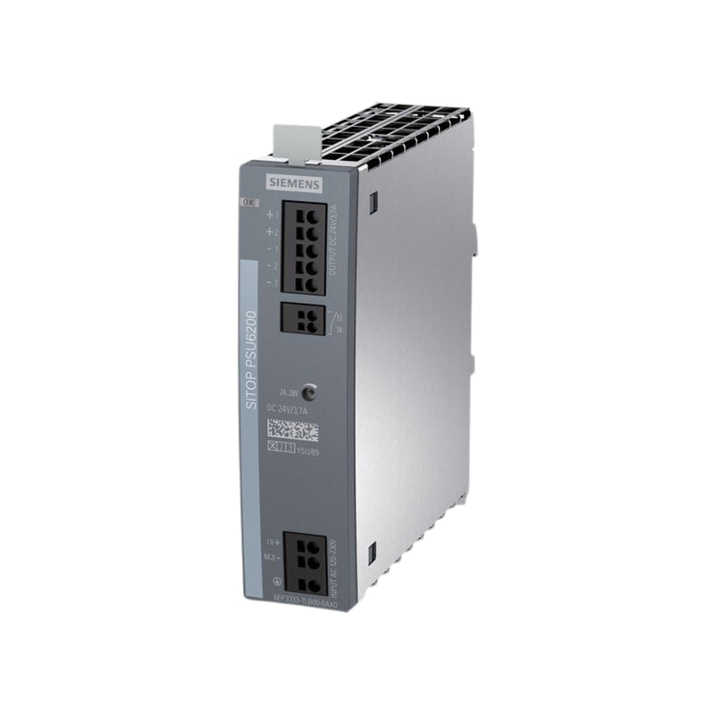 Siemens 6EP3333-7LB00-0AX0 SITOP PSU6200 power supply 24 V DC 3.7 A for industrial automation.