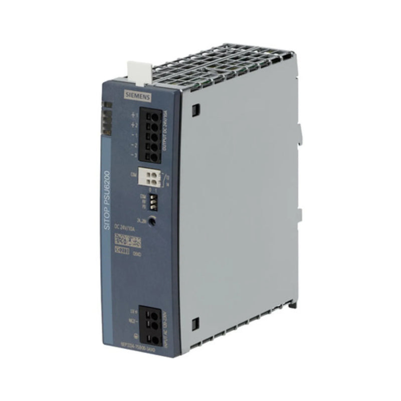 Siemens 6EP3334-7SB00-3AX0 SITOP PSU8600 power supply, 24V DC, 20A, PROFINET-enabled, 1-phase, DIN rail mount for industrial automation.