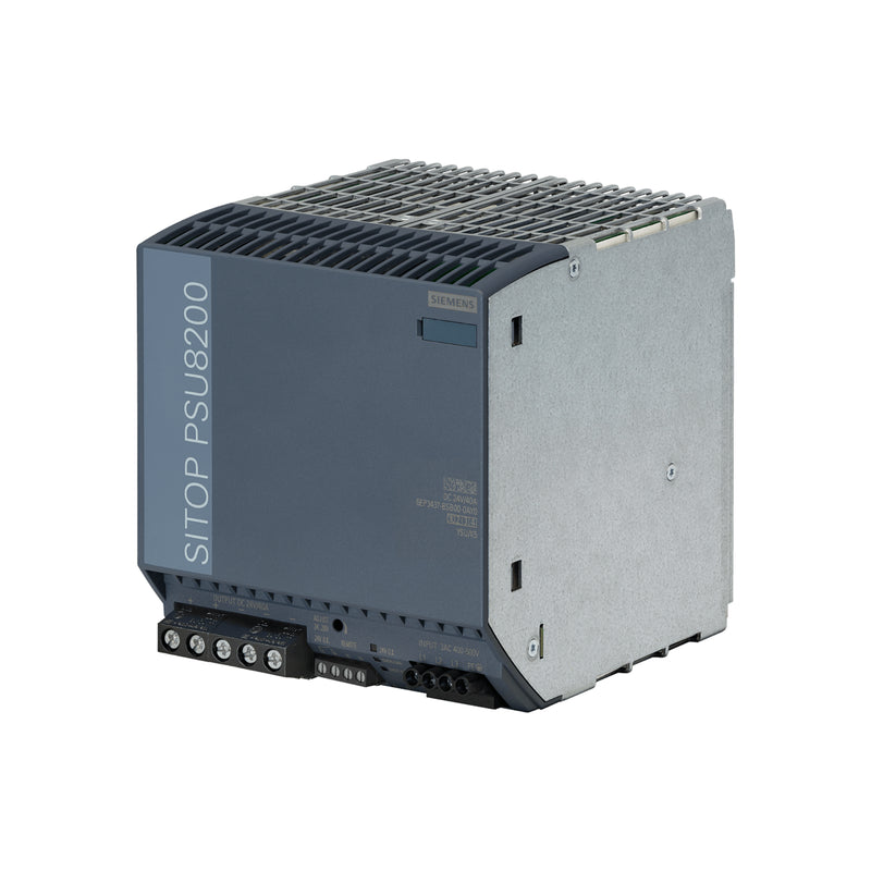 Siemens 6EP3437-8SB00-0AY0 SITOP power supply, 24V DC, 40A, redundant module for industrial automation systems.