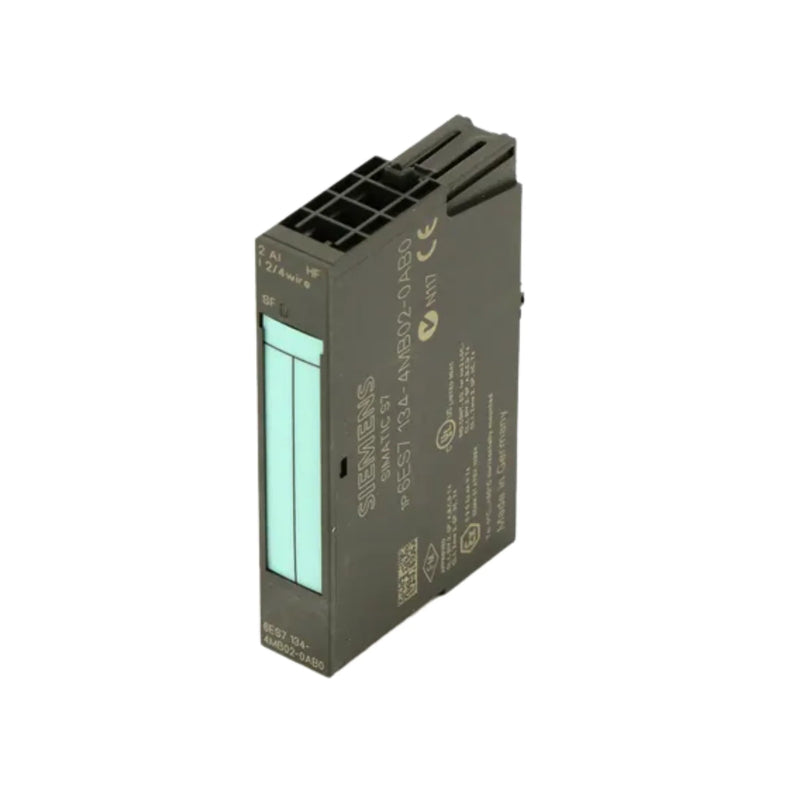 Siemens 6ES7134-4MB02-0AB0 analog output module, 2-channel, 4–20 mA, 15-bit, for ET 200S systems, High Feature, IP20.