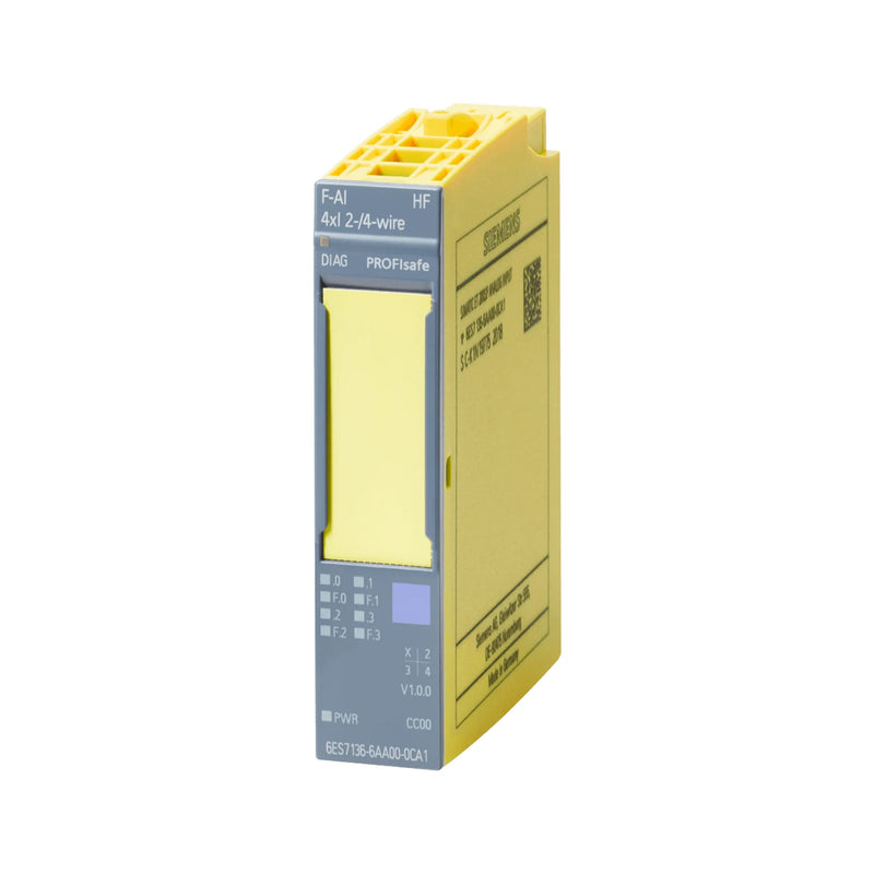 Siemens 6ES7136-6AA00-0CA1 fail-safe digital output module, 4x 24V DC/2A, PROFIsafe, ET 200SP, Type C, CC02.