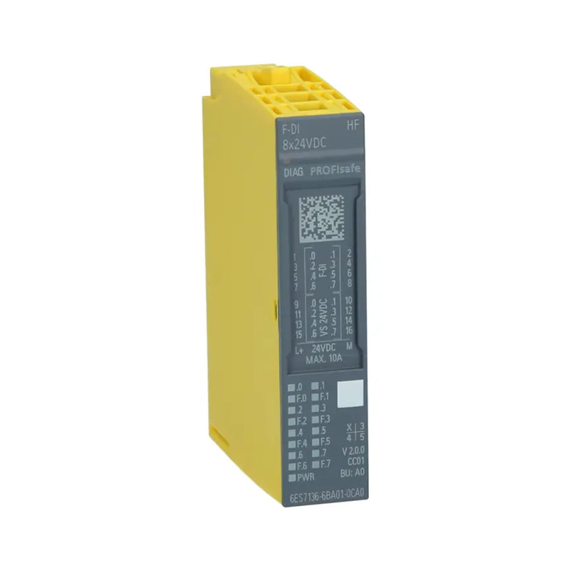 Siemens 6ES7136-6BA01-0CA0 ET 200SP digital output module with 4x24VDC outputs, 0.5A, and diagnostics.