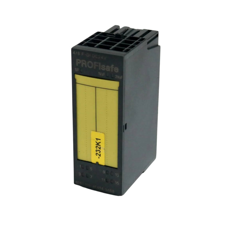 Siemens 6ES7138-4FA04-0AB0 ET 200S interface module, F-DP, PROFIBUS with PROFIsafe, fail-safe I/O integration, IP20, for SIL 3 / PL e safety applications.