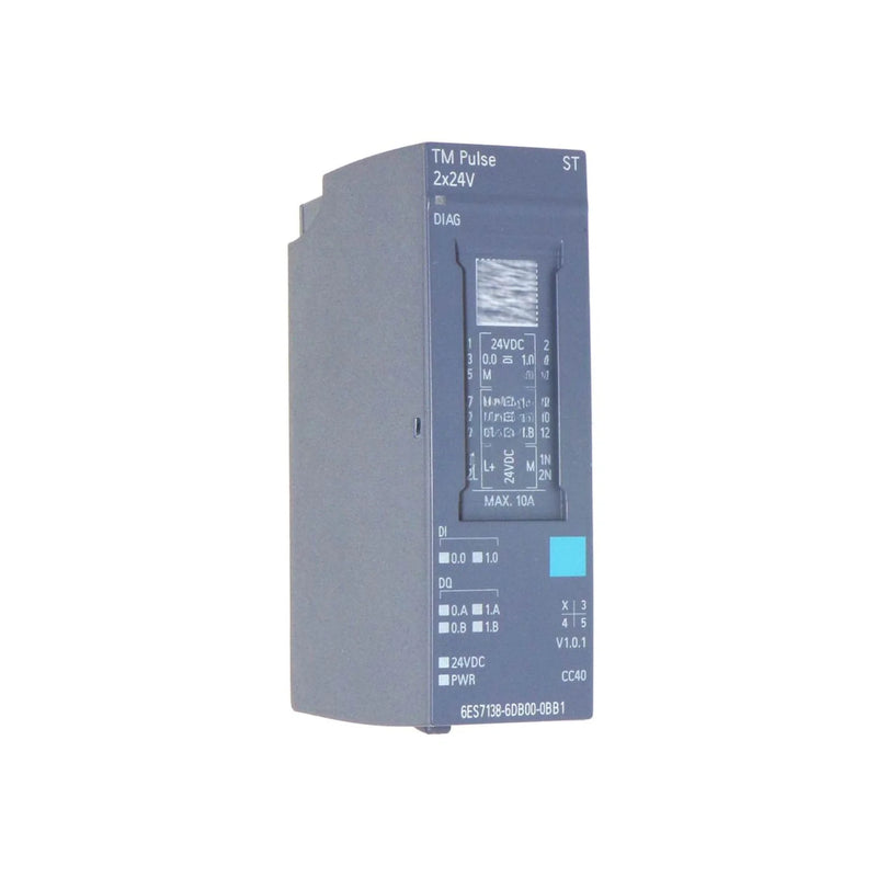 Siemens 6ES7138-6DB00-0BB1 ET 200SP digital output module, 4x 24V DC outputs, 2A, standard, for modular distributed automation systems.