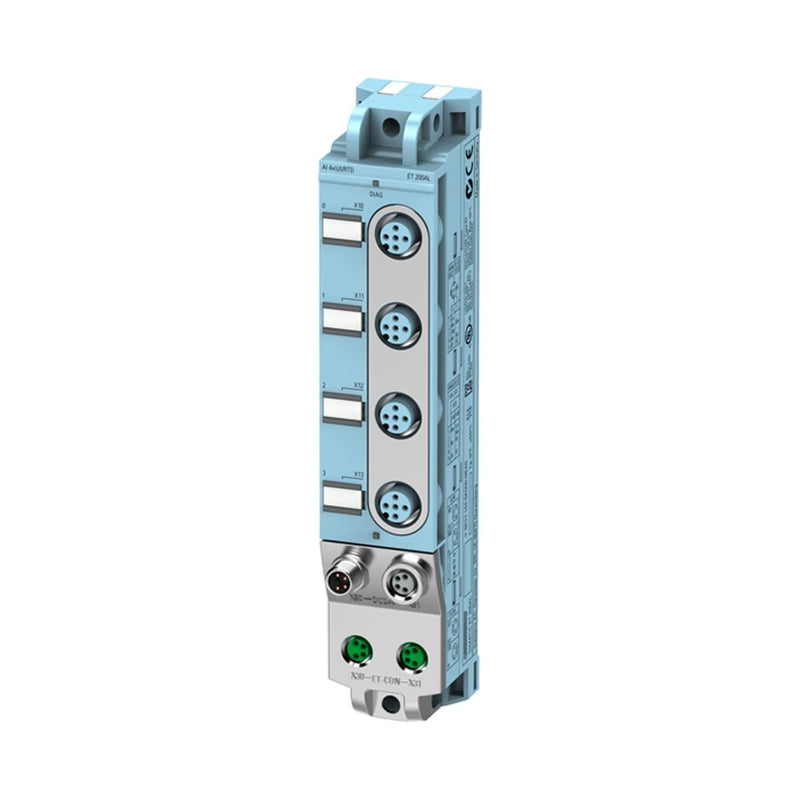 Siemens 6ES7144-5KD00-0BA0 ET 200AL digital input module, 16 x 24V DC, M12 connectors, IP67, for rugged field-level automation.