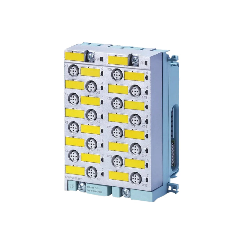 Siemens 6ES7148-4FC00-0AB0 ET 200S digital output module, 8 outputs, 24V DC, 0.5A, compact switching solution for industrial automation.
