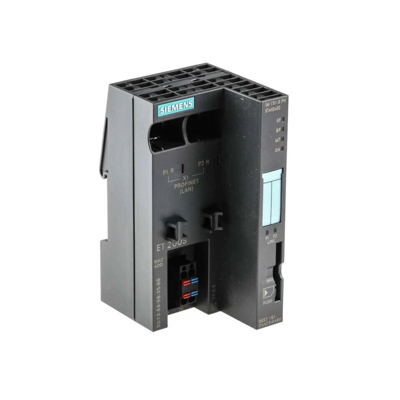 Siemens 6ES7151-3AA23-0AB0 IM151-3 PN HF interface module, PROFINET, for ET 200S, 24V DC, DIN rail mount.