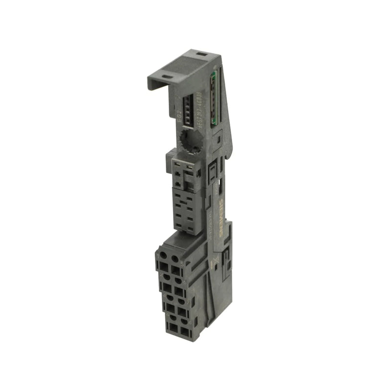 Siemens 6ES7193-4CB30-0AA0 ET 200S BU20 base unit, 20mm wide, screw terminals, durable foundation for distributed I/O system expansion.