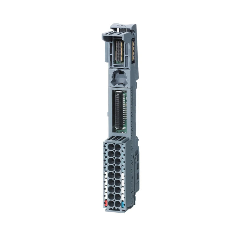 Siemens SIMATIC ET 200SP BaseUnit BU15-P16+A0+2B (6ES7193-6BP00-0BA0), BU Type A0, push-in terminals, bridged to the left, 15 mm width, 117 mm height.