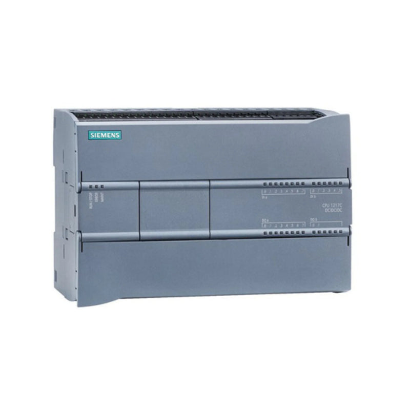 Siemens 6ES7217-1AG40-0XB0 CPU 1217C, S7-1200 PLC with 14DI, 10DO, 2AI, PROFINET, 24V DC, compact design for industrial automation.