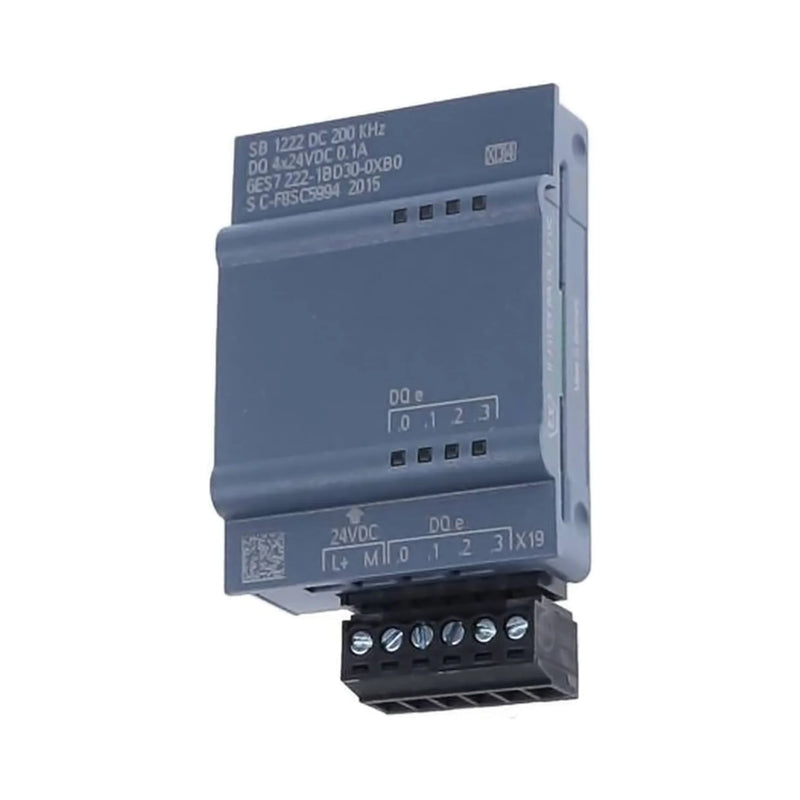 Siemens 6ES7222-1BD30-0XB0 S7-200 EM 222 digital output module, 8 relay outputs, 2A, 24V DC / 230V AC, for automation and industrial control systems.