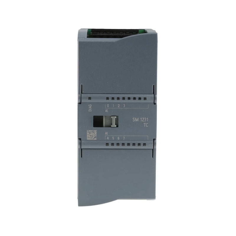 Siemens SM 1231 TC analog input module 6ES7231-5QF32-0XB0, 8 thermocouple inputs, 15-bit resolution, ±80 mV input range, for SIMATIC S7-1200.