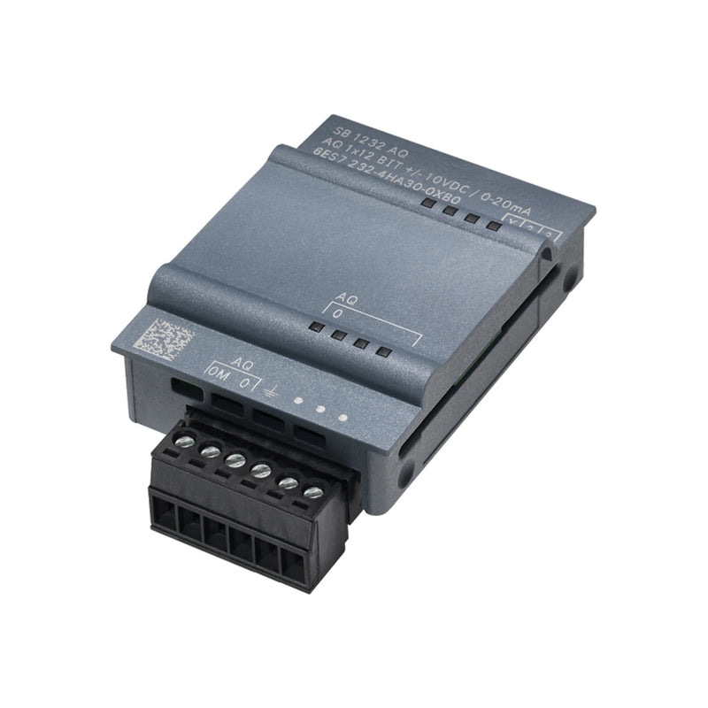 Siemens 6ES7232-4HA30-0XB0 analog output module, 4-channel, 12-bit, voltage/current, for S7-1200 PLC, 24V DC.