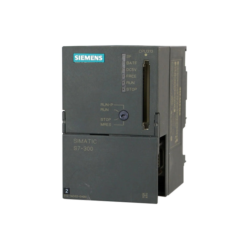 Siemens 6ES7315-2AF03-0AB0 SIMATIC S7-300 CPU 315-2 DP, 256 KB, PROFIBUS and MPI interfaces, modular PLC controller for industrial automation.