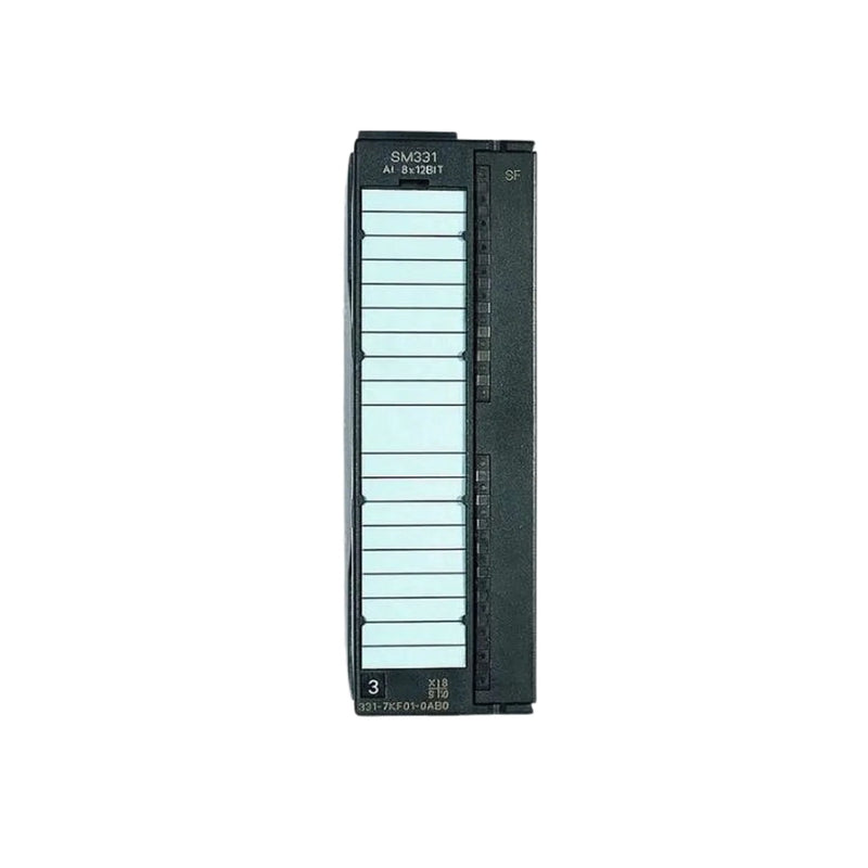 Siemens 6ES7331-7KF01-0AB0 S7-300 analog input module, 8 channels, 4–20 mA and 0–10V, high-accuracy industrial signal acquisition.