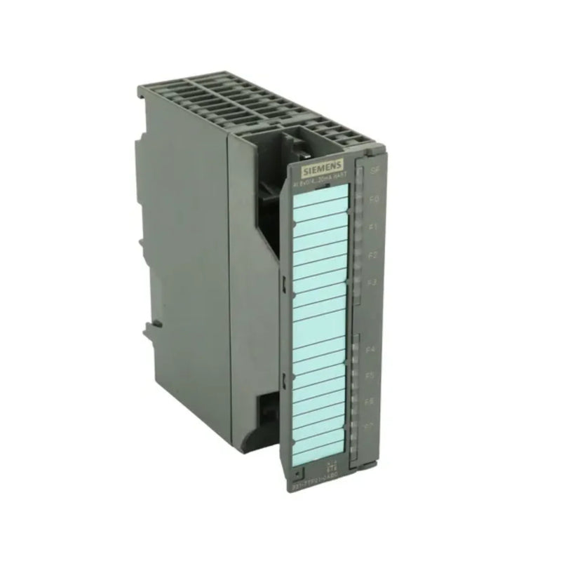 Siemens 6ES7331-7TF01-0AB0 analog input module, 8 RTD channels, 24V DC, 16-bit, S7-300 SM 331, for temperature measurement with 2/3/4-wire sensors.