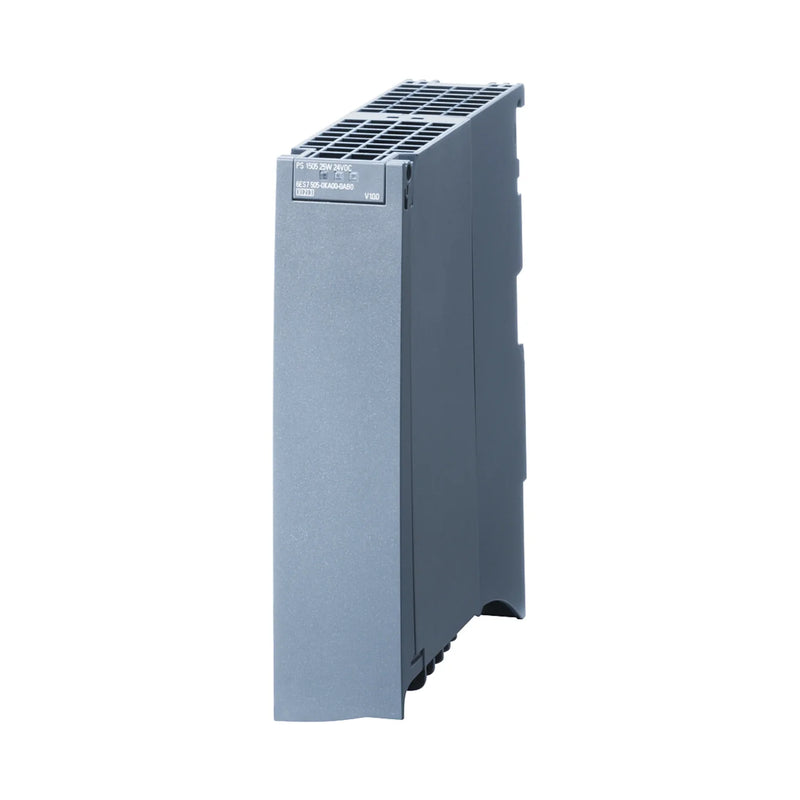 Siemens 6ES7505-0KA00-0AB0 S7-1500 60W power supply module for 24V DC output in industrial automation systems.