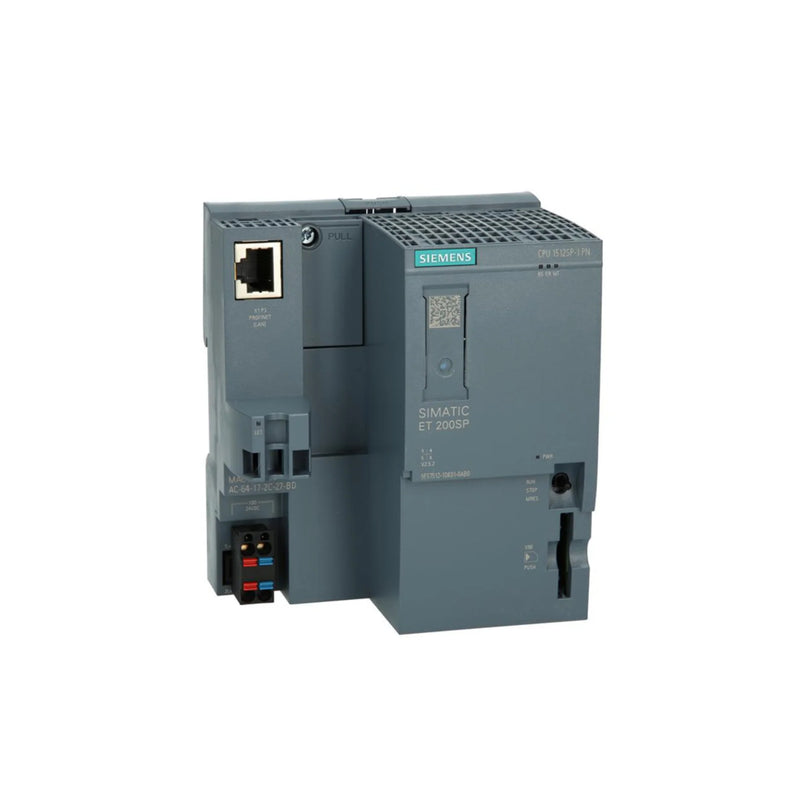 Siemens 6ES7512-1DK01-0AB0 CPU 1512C-1 PN, compact controller, PROFINET, integrated I/O, 100KB memory, 24V DC.