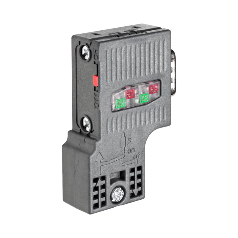 Conector PROFIBUS Siemens 6ES7972-0BA52-0XA0, cable de 90°