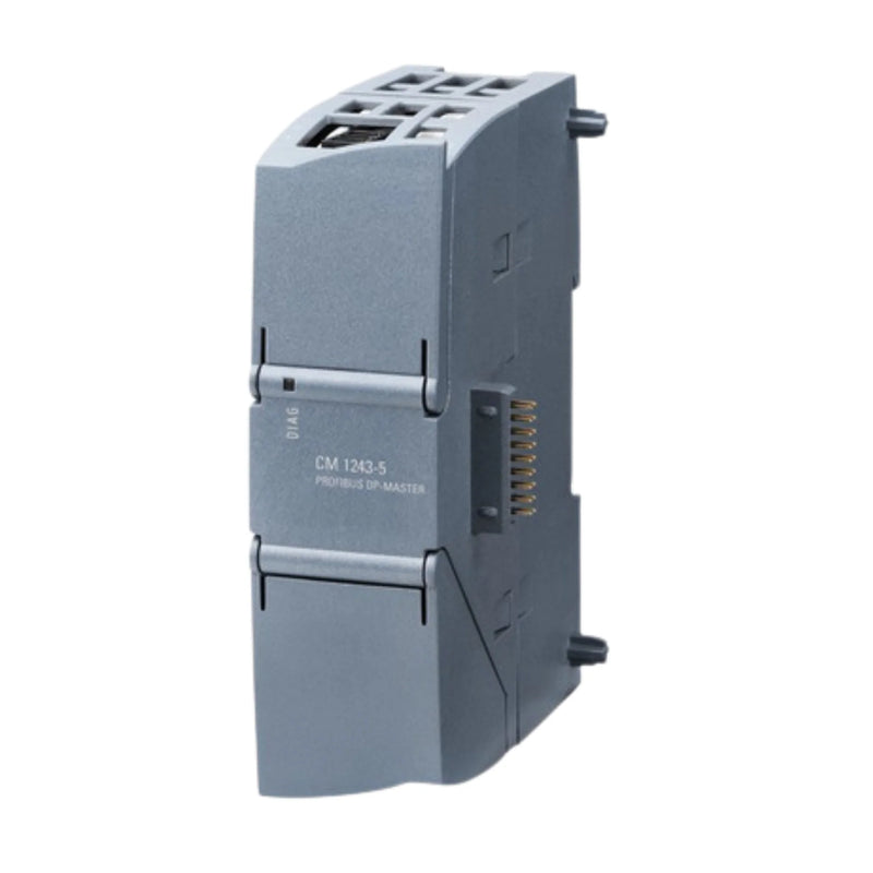 Siemens 6GK7243-5DX30-0XE0 SIMATIC S7-1200 communication module with PROFIBUS DP support for industrial automation networks.