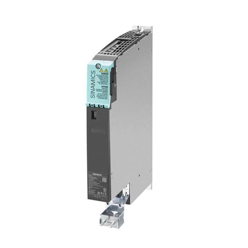 Siemens 6SL3120-1TE21-8AA4 SINAMICS S120 motor module, 18A, 600V DC, 3-phase, booksize, internal air-cooled, IP20, for high-performance multi-axis drives.