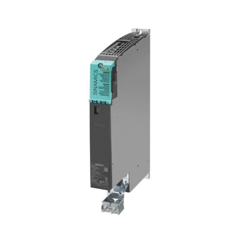 Siemens 6SL3120-1TE21-8AD0 motor module, 18A, 600V DC, booksize, air-cooled, IP20, for SINAMICS S120, with DRIVE-CLiQ for multi-axis drive systems.