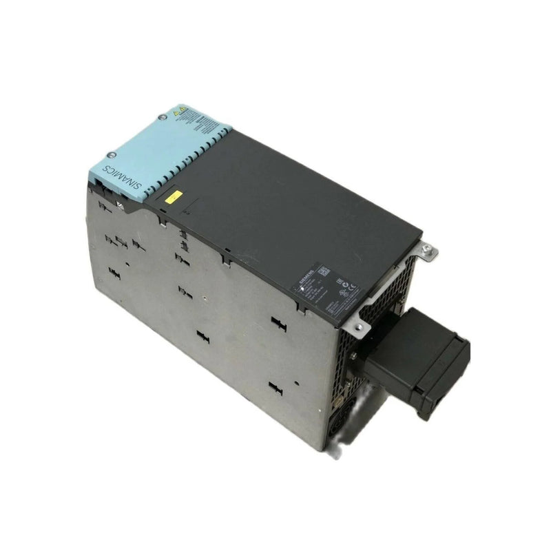 Siemens 6SL3120-1TE24-5AA3 SINAMICS S120 double motor module, 24A/24A, 600V DC, internal air-cooled, booksize format.