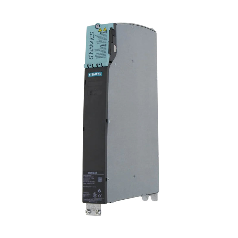 Siemens 6SL3130-6AE15-0AB1 SINAMICS S120 Active Line Module, 16 kW, regenerative, 600V DC, 3AC 480V input, booksize format, air-cooled, IP20.