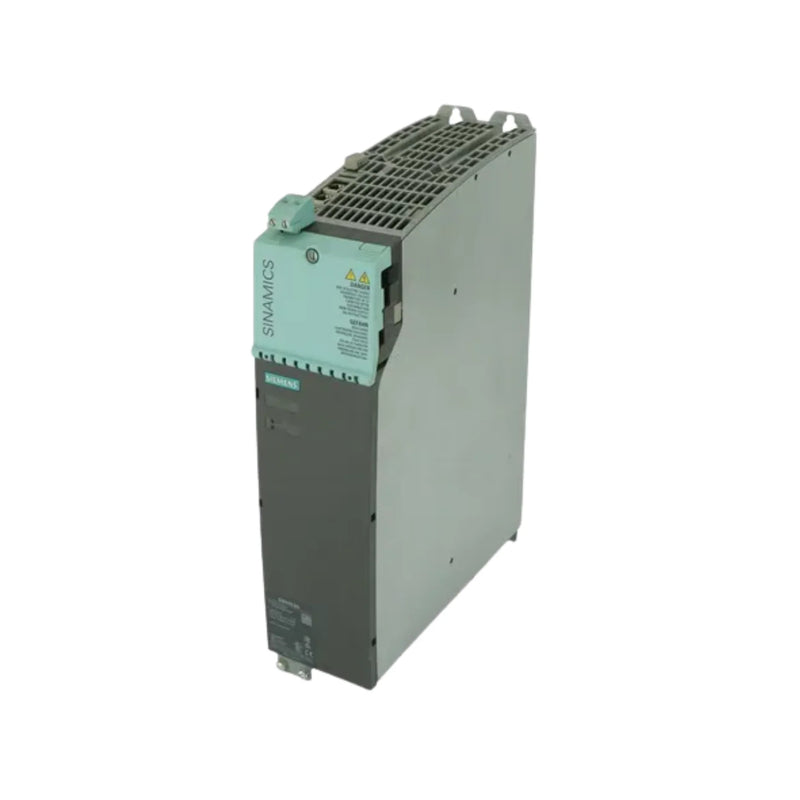 Siemens 6SL3130-6TE21 SINAMICS S120 DC link module, 600V DC, booksize, air-cooled, IP20, for modular multi-axis drive system integration.