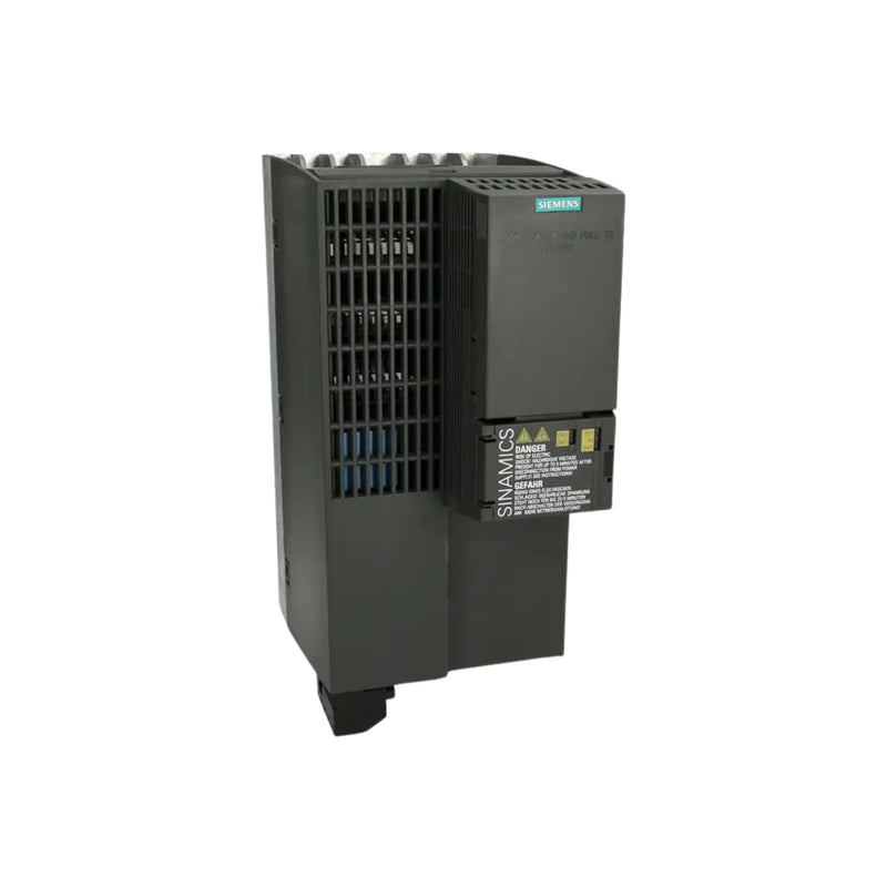 Siemens 6SL3210-1KE22-6AF1 SINAMICS G120C VFD, 11 kW, 400V, 26A, integrated filter, PROFINET communication, IP20, compact frame FSB.