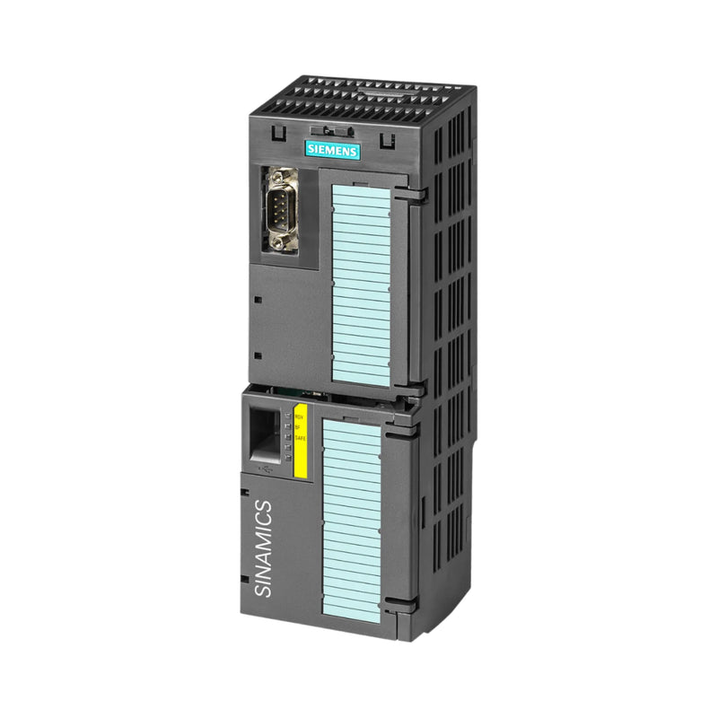 Siemens 6SL3246-0BA22-1FA0 SINAMICS S120 double motor module, 16A/16A, 600V DC, industrial motion control.