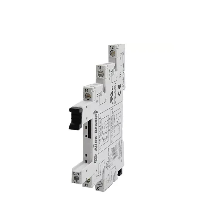 Allen-Bradley 700-HLT1Z24 control relay, DPDT, 24V AC/DC coil, blade terminal, DIN rail mount