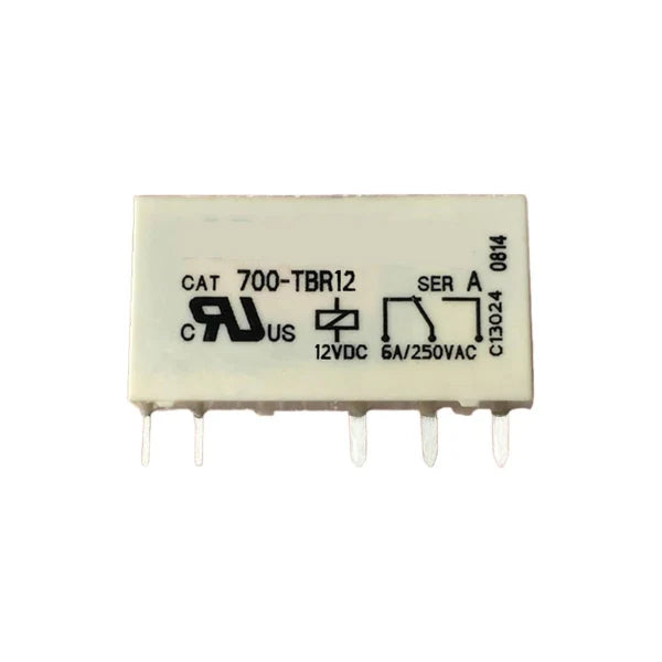 terminal block, 12-pin screw terminal base for 700-HK relays, DIN rail mount, compact wiring interface.