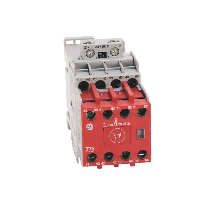 Allen-Bradley 700S-CF440EJBC safety relay, 4 N.O. contacts, 24V DC coil, hermetically sealed