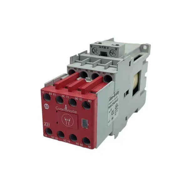 Allen-Bradley 700S-CF620DJC safety relay, 4-pole, 24V DC coil, 600V, mirror contacts, DIN rail