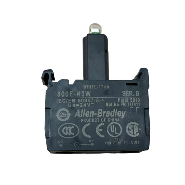 Allen-Bradley 800F-N3W 1-hole 30mm gray plastic enclosure, NEMA 4X, surface mount