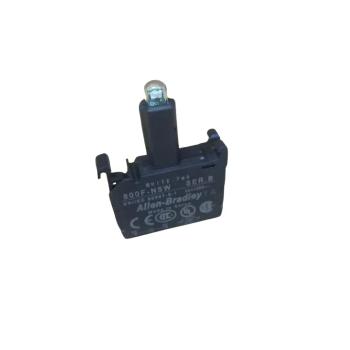 Allen-Bradley 800F-N5W white flush lens, 22 mm plastic, for 800F pilot light assemblies