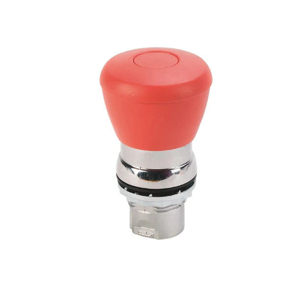 Allen-Bradley 800FM-MT44 red 40 mm mushroom operator, twist-to-release, non-illuminated, IP66, metal