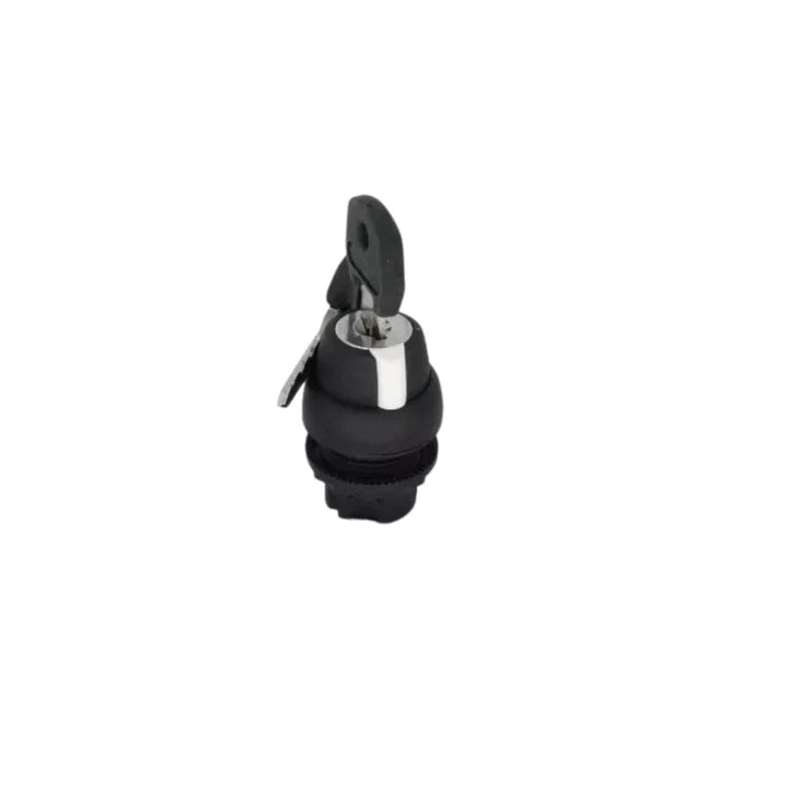 Allen-Bradley 800FP-KM23 keyed selector switch, 22 mm, 2-position maintained, black plastic bezel